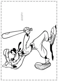 Fisă de colorat cu Goofy de colorat p21