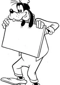 Fisă de colorat cu Goofy de colorat p22