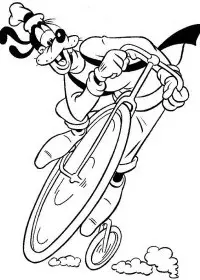 Fisă de colorat cu Goofy de colorat p36