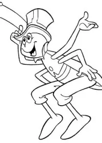 Fisă de colorat cu Greierele si furnica de colorat p15