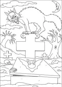 Fisă de colorat cu Hallowen de colorat p03