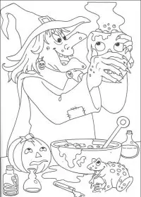 Fisă de colorat cu Hallowen de colorat p05