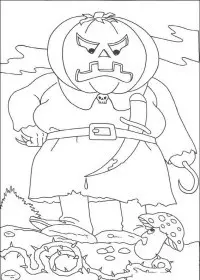 Fisă de colorat cu Hallowen de colorat p07