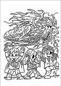 Fisă de colorat cu Hallowen de colorat p10