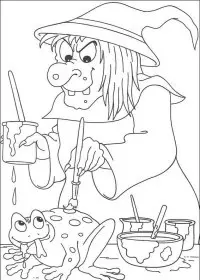 Fisă de colorat cu Hallowen de colorat p105