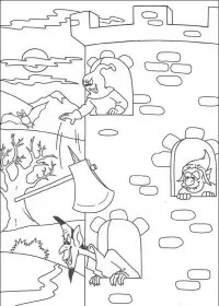 Fisă de colorat cu Hallowen de colorat p106