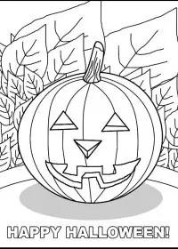 Fisă de colorat cu Hallowen de colorat p14