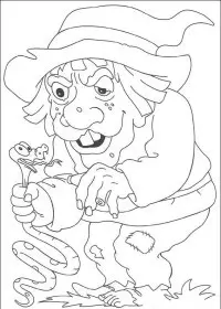 Fisă de colorat cu Hallowen de colorat p20