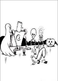 Fisă de colorat cu Hallowen de colorat p23