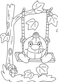 Fisă de colorat cu Hallowen de colorat p24