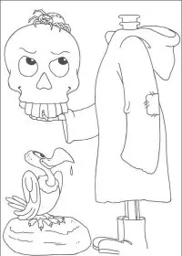 Fisă de colorat cu Hallowen de colorat p29