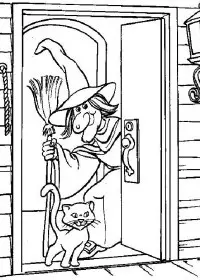 Fisă de colorat cu Hallowen de colorat p36