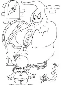 Fisă de colorat cu Hallowen de colorat p39