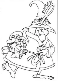 Fisă de colorat cu Hallowen de colorat p46