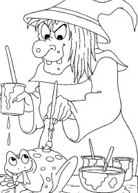 Fisă de colorat cu Hallowen de colorat p59