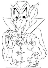 Fisă de colorat cu Hallowen de colorat p60