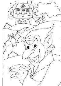 Fisă de colorat cu Hallowen de colorat p61