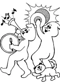 Fisă de colorat cu Hallowen de colorat p64