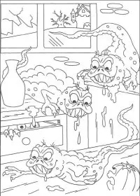 Fisă de colorat cu Hallowen de colorat p65