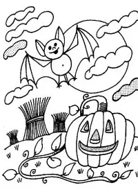 Fisă de colorat cu Hallowen de colorat p66