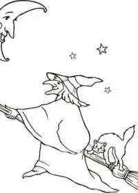 Fisă de colorat cu Hallowen de colorat p87