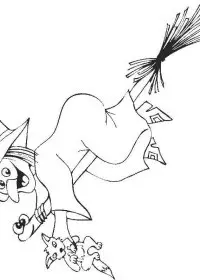 Fisă de colorat cu Hallowen de colorat p88