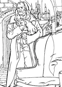 Fisă de colorat cu Harry potter camera secretelor de colorat p10