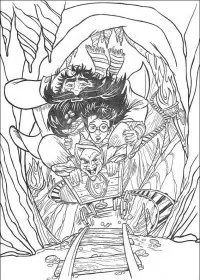 Fisă de colorat cu Harry potter de colorat p02