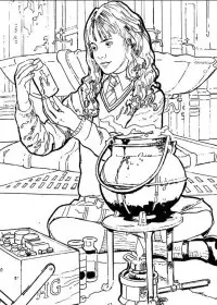 Fisă de colorat cu Harry potter de colorat p19