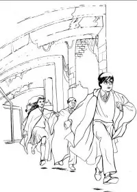 Fisă de colorat cu Harry potter de colorat p27