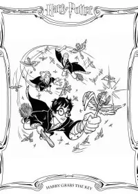 Fisă de colorat cu Harry potter de colorat p31