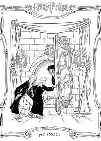 Fisă de colorat cu Harry potter de colorat p33