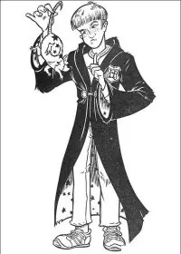 Fisă de colorat cu Harry potter de colorat p42