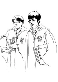 Fisă de colorat cu Harry potter de colorat p48