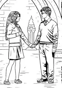 Fisă de colorat cu Harry potter ordinul phoenix de colorat p15