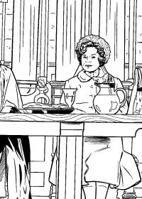 Fisă de colorat cu Harry potter ordinul phoenix de colorat p19