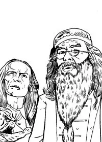 Fisă de colorat cu Harry potter piatra filosofala de colorat p14