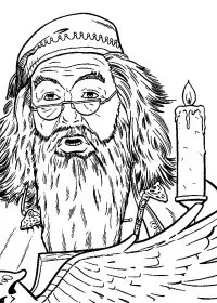 Fisă de colorat cu Harry potter piatra filosofala de colorat p25