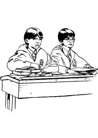 Fisă de colorat cu Harry potter prizonierul din azkaban de colorat p16