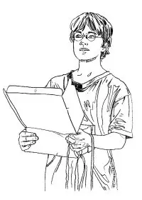 Fisă de colorat cu Harry potter prizonierul din azkaban de colorat p17