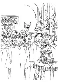 Fisă de colorat cu Harry potter prizonierul din azkaban de colorat p21