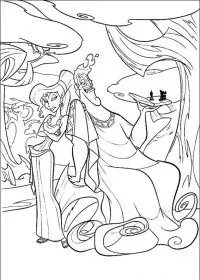 Fisă de colorat cu Hercule de colorat p02