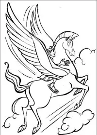 Fisă de colorat cu Hercule de colorat p03