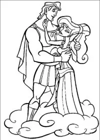 Fisă de colorat cu Hercule de colorat p15