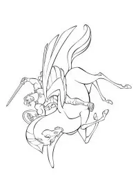 Fisă de colorat cu Hercule de colorat p21