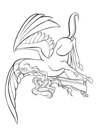 Fisă de colorat cu Hercule de colorat p25