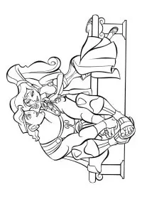 Fisă de colorat cu Hercule de colorat p26