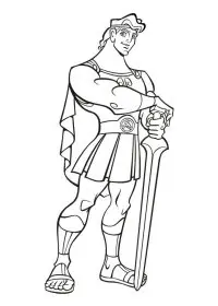 Fisă de colorat cu Hercule de colorat p29