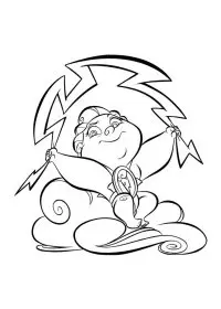 Fisă de colorat cu Hercule de colorat p30