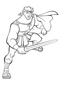 Fisă de colorat cu Hercule de colorat p39